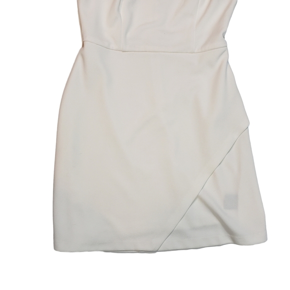 Jessica Simpson White Dress Size 8 Gold Stud Collar Racerback Cocktail Party - Picture 9 of 13
